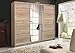 Produktbild Kleiderschrank MALIBU Eiche Sonoma, mit Spiegel, Breite: 250 cm