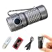 Produktbild Klarus MI1C EDC Taschenlampen CREE XP-L HI V3 LED Tragbare Mini Taschenlampe Max Output 600 Lumen kleine Taschenlampe Enthält 16340 Lithium-Ionen-Akku und USB-Licht und USB-Kabel (Titanium)