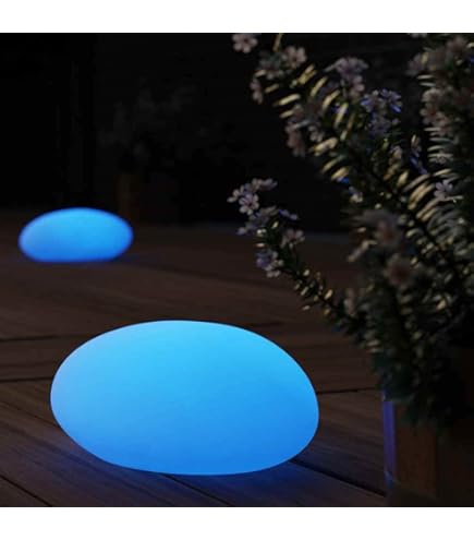 Shier Solar Powered Outdoor Colour Changing Reote Controlled Ood Lights - Glow Stone 30c