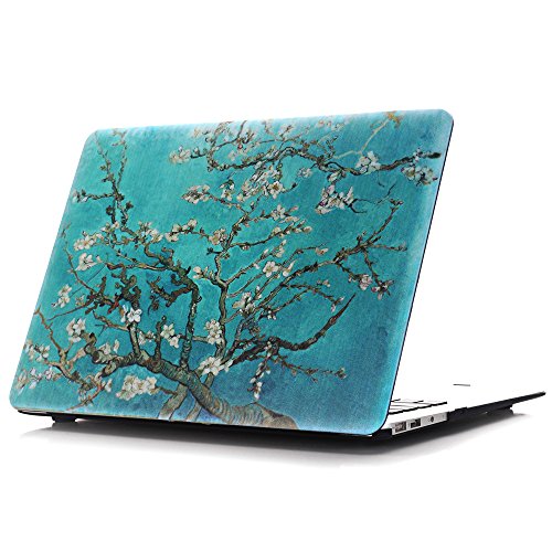 MacBook Hard Case, bestcatgift matt frosted Gummi Coated Hard Shell Case Cover Für MacBook [Apricot Blossom Tree] MacBook Pro 13″(A1278) - 2