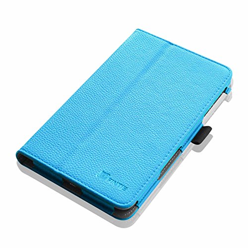 Fintie Acer Iconia Tab 8 A1-840 FHD Hülle – Hochwertige Kunstleder Slim Fit Stand Case Cover Schutzhülle Tasche Etui für Acer Iconia A1-840 FHD (8 Zoll) Tablet, Blau - 8
