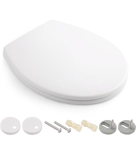 MEEJEE Tapa de inodoro con dispositivo de descenso automático MEEJEE Tapa de inodoro con dispositivo de descenso automático