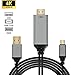 Produktbild USB zu HDMI Kabel, 3 in 1 der U89 1080P 4 K @ 30Hz HD TV Ladegerät MHL Adapter für Samsung Galaxy Note 8/S8/S8 +, LG G6/G5, neue MacBook 33 cm 38,1 cm 30,5 cm Google Chromebook Pixel, HTC