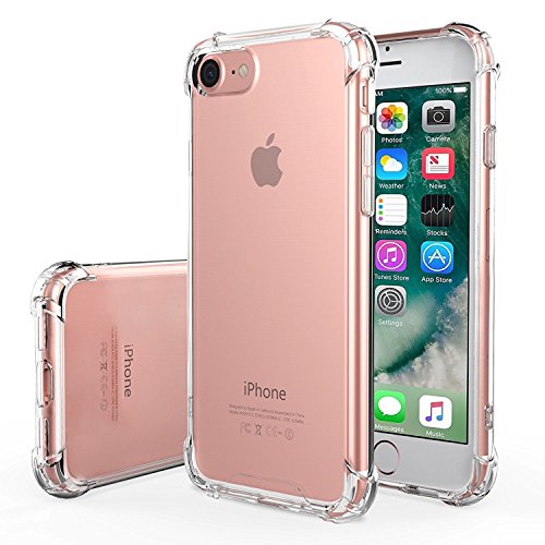 iPhone 6 / 6s Case, iPro AccessoriesÂ® iphone 6 / 6s cover, Clear [Shockproof Bumper Case] Transparent / Silicon Gel TPU* Cover & Cover, for iPhone 6 / 6s Clear Gel, (CLEAR)