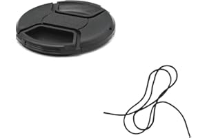 RGBS Capuchon d'objectif d'appareil Photo, Ø55 mm de diamètre, Capuchon de Protection à Clipser, Compatible avec Nikon, Canon, Sony, Sigma, Tamron, Olympus, Fujifilm, Housse Universelle d'appareil Photo