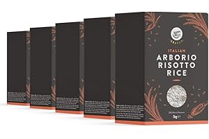 ‎HAPPY BELLY SELECT Amazon-Marke: Happy Belly Select Arborio Risottoreis, 1kg, 5er-Pack