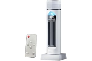 Besreey Ventilateur à air froid, pour chambre à coucher, silencieux, oscillant, avec télécommande et réservoir d'eau, 6 vitesses