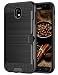 Produktbild Samsung Galaxy J7 2017 Hülle, Coolden® Premium Handyhülle mit Kartenfach Silikon TPU + Hard PC Bumper Cover Doppelschichter Schutz Handytasche für Samsung J7 DUOS 2017 (Schwarz)