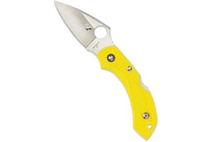 Spyderco Dragonfly 2 Salt Lightweight Rustproof Plain Edge Knife - Yellow