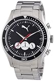 Puma Time Herren-Armbanduhr XL Ride Chrono Metal-L Silver Chronograph Quarz PU102581004
