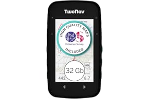 TwoNav Cross Plus (32 GB), GPS bike computer with 3.2-inch screen for MTB, cycling, trekking or hiking with maps included. Colour Turquoise