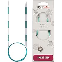 KnitPro Breipinnen: Circulair, Metaal Nylon, Groen, 7mm