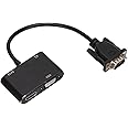 Annadue 2 in 1 VGA to HDMI Adapter, Splitter with Voice Frequency Cable, for HD Televisions, Monitors, Projectors