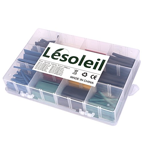 LESOLEIL 280 Stück Schrumpfschläuche Schrumpfschlauch Auto Electrical Wire Kabel Schläuche Schlauch-Sleeving Wrap mit Box - 6