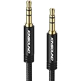 Kinsound 3.5mm to 3.5mm Audio Cable, 3.5mm Male to Male Stereo Audio Cable with Gold-plated Connector for 3.5mm Port Devices 