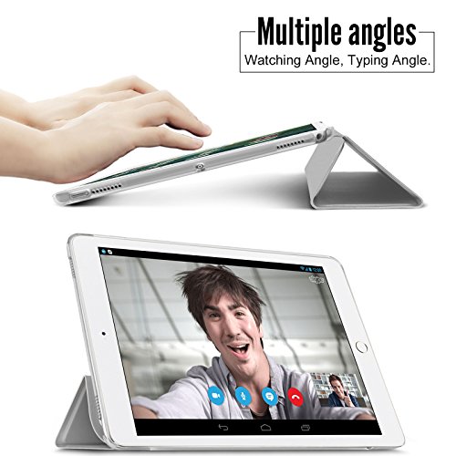 iPad Pro 10,5 Hülle, Infiland Ultra Smart Slim Lightweight Schutzhülle Cover für Apple Neu iPad Pro 10,5″ Display 2017(mit Auto Schlaf / Wach Funktion)(Silber) - 6