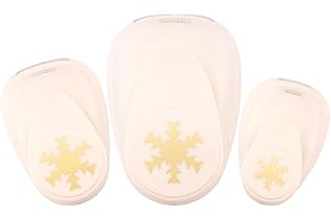 Vaessen Creative Juego de perforadoras, diseño de Navidad, copo de nieve, 3 unidades, hasta 250 g/m², para manualidades con papel y scrapbooking