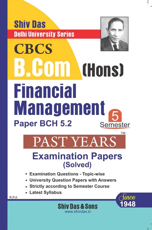 Buy FINANCIAL MANAGEMENT HONS. 5TH SEMESTER DELHI UNIVERSITY FOR