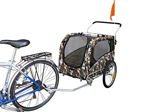 Fahrradanhänger Polironeshop Argo Anhänger und Wagen für den Transport von Hunden Hund Tiere Wagen Caddy Anhänger Fahrrad Jogger Hundewagen - 2