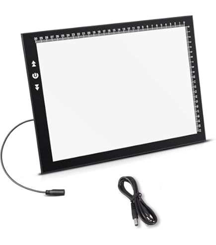 Lavagna Luminosa A4 Per Disegno, Ricamo E Trasferimento - Light Box Con 3 Livelli Di Luminosità - Foto 3