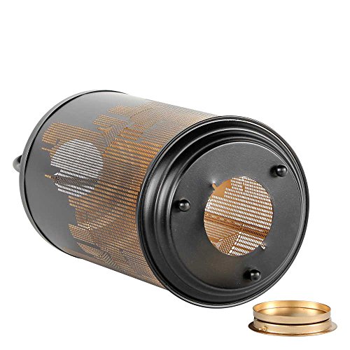 Gartenwindlicht Motiv: New York, 42cm grosses Windlicht Metal Laterne (3er-Set) - 2