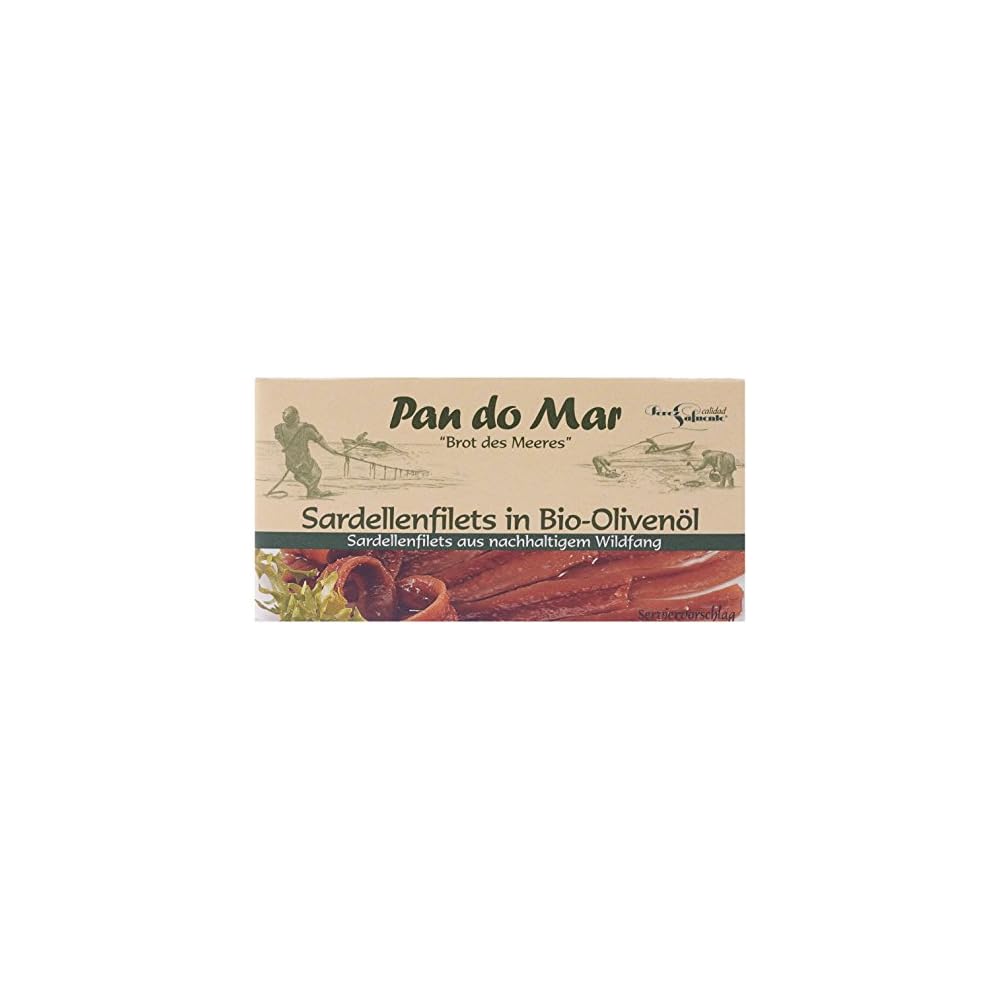 Pan Do Mar Sardellenfilets Anchovis In Bio Olivenl 5er Pack 5 X 50 G