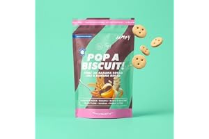 JAMPY Bananbröd 300 g grönsakskakor för hundar - naturliga och hypoallergena snacks tillverkad i Italien, krispiga bidrag med
