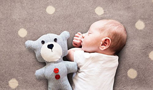 ByBoom® – Erstlingsdecke / Babydecke/ Kuscheldecke 100% Baumwollfleece 75×100 cm mit Punkten; MADE IN EU - 6