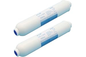 LZH FILTER 2x Filtro in linea Carboni Attivi Carbon Block Cartuccia Filtro 2" x 10", in/out 1/4" FPT