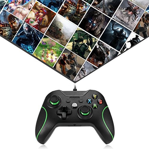 Xbox One Mando LESHP Controlador de Gamepad con cable USB Joystick para consola Xbox One PC Microsoft Windows