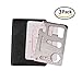 Produktbild Kreditkarten Messer, CAM-ULATA 11 in 1 Sicherheit Survival Kit Sport Freizeit Camping Outdoor Notfall Selbsthilfe Tools Self Help Survival Box Außen Reisen Wandern Fahrzeug Jagd Rettung Accessories Survival Werkzeug Taschenmesser Karten format Multi-Tool für Notfälle, 3 Pack