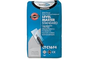 Hometric LevelMaster Self-Levelling Compound 20kg - Internal Floor Leveller for Concrete, Screed, Stone - Quick Drying, Self-Smoothing Base for All Floor Coverings (20 Kilograms)