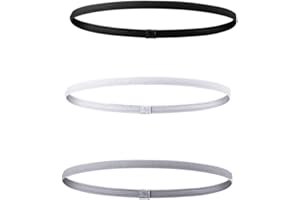 LEERSAO 3 Pezzi Sportiva Fascia Capelli, Fasce per Capelli Sottile Antiscivolo, Fascia Elastico Capelli Uomo e Donna per Sport Yoga Calcio Basket Jogging Bicicletta Tennis