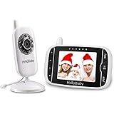 HelloBaby HB32 Wireless Video 3.2 TFT LCD Baby Monitor , Visione Notturna Monitoraggio della Temperatura e 2 vie Citofono Sis
