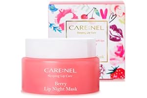 CARE:NEL CARENEL Lip Mask Berry for dry lips 23g - Korean Skincare Lip balm, gloss and Moisturizers Long lasting Night Treatments scrub sleeping masks Chapped cracked lip for girls, women and Men