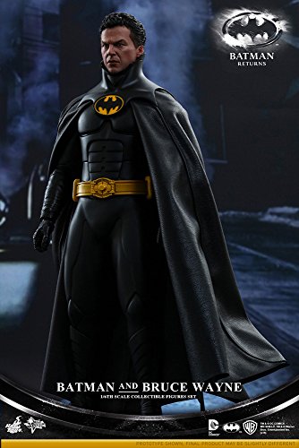 Hot Toys 1:6 Scale Batman and Bruce Wayne Returns Figure Set (Black)