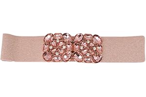 QUEEN HELENA Ceinture Bijoux Élastique Bandeau avec Strass pour Femme CI022-11