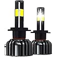CONPEX H7 LED Headlight Bulb 200W Automotive Conversion Kit 4 Sides Chips 250W 9000 LM Super Bright for Car High Low Fog Beam with CANBUS Error Free Anti flicker 12month Warranty