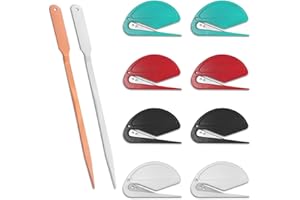 Letter Openers Envelope Slitter,maxin Sharp and Efficient Letter Opener Slitter Stainless Steel Lightweight Letter Openers with Safe Blade for Envelope,Package, Paper Cut
