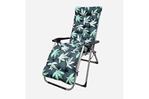 UPSEA Sun Lounger Cushions Only, Thick Garden Recliner Chair Replacement Anti-Slip Cushion for Indoor Outdoor Patio Yard Beach (Blue)