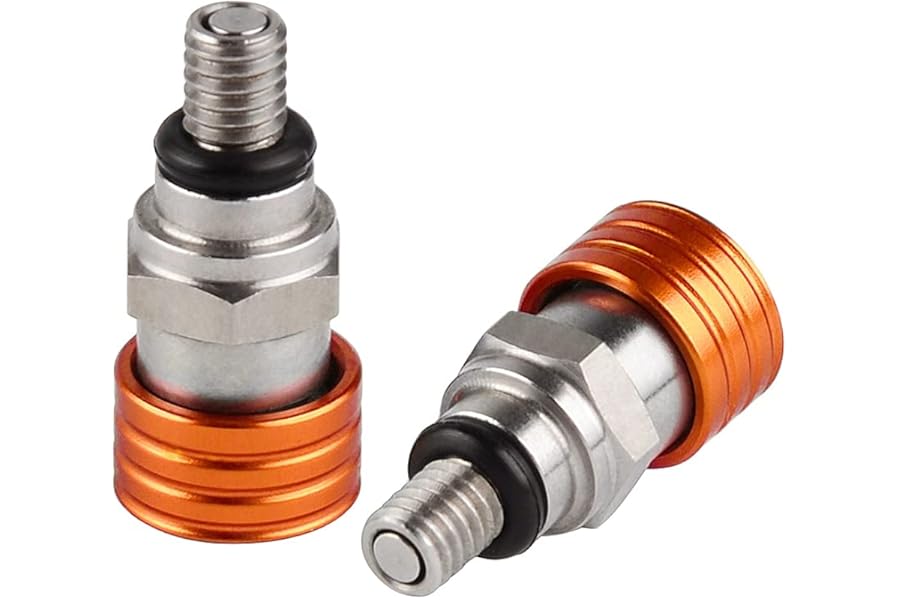 M4x0.7 Fork Air Bleeder Valves For K-T-M 50 65 85 125 144 150 200 250 300 350 450 520 690 950 990 SX XC EXC MXC SMC Adventure WP (Color : Orange)