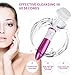 Facial Cleansing Brush,KINGDOMCARES Electric Waterproof Facial Brush 2-in-1 Sonic Skin Cleansing System Face body Cleansers Exfoliators and Makeup Remover Facial Microdermabrasion Appliances Set with 3-Head Kit Rose