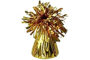 B&S TRENDZ Pack of 12 Premium Quality Gold Foil Table Weights for Balloons by Fasttrack
