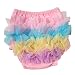 DELEY Baby Girls Solid Lace Pettiskirt Ruffle Bloomers Briefs Panties Nappy Diaper Covers Rainbow S