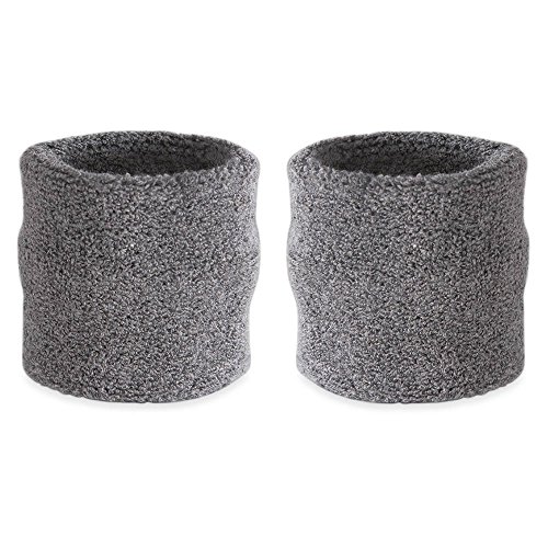 Suddora Handgelenk Schweißband, Baumwoll-Frottee, für Sport (1 Paar)
