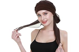FocusCare La quimioterapia para el cancer mujeres cabeza de turbante para el pelo con pelo largo peluca accesorios bufandas