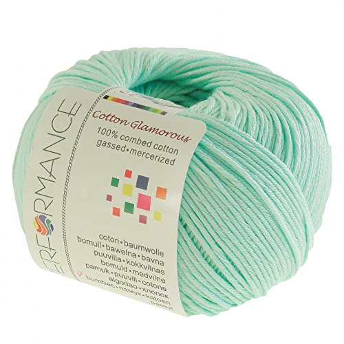 Strickgarn Cotton Glamorous 50g #136 mintgrün