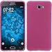 Produktbild PhoneNatic Case für Samsung Galaxy J7 Prime Hülle Silikon pink matt + 2 Schutzfolien