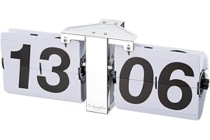 ‎EICHMÜLLER SINCE 1950 Eichmüller since 1950 Deko Flip Uhr - Tischuhr - Silber weiß