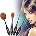 Kanddit 4Pcs/Set Professional Oval Toothbrush Shape Eyebrow Makeup Foundation Brush Powder Brush Kits